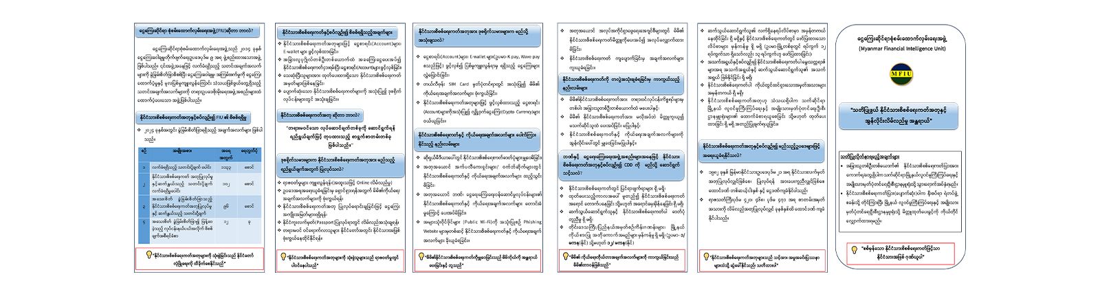 “သတိပြုဖွယ် နိုင်ငံသားစိစစ်ရေးကတ်အတုနှင့် အွန်လိုင်းလိမ်လည်မှု အန္တရာယ် “